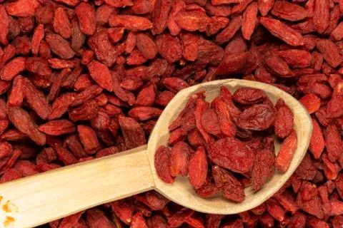 Goji Berries Background Texture Stock Photos