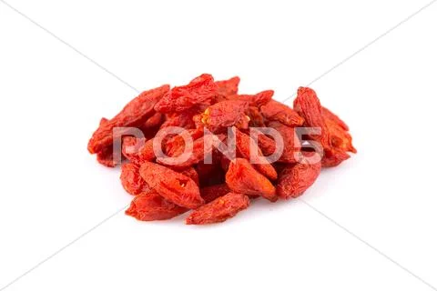 Goji berries close up Stock Photos