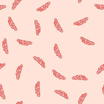 Goji dried fruit vector seamless pattern Stockillustratie