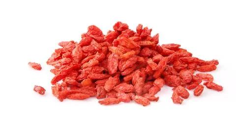 Goji on white background Stock Photos