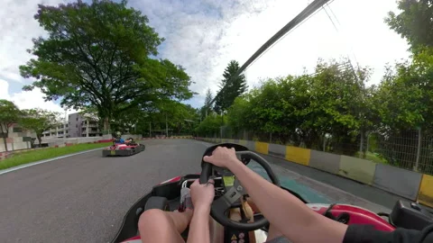 GoKart POV Overtaking Stock Footage 170683757