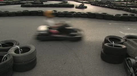 Gokarting racetrack Stock Footage 11843786
