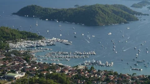 Gokcek harbour view Stock Footage 301513458