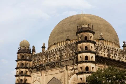 Gol Gumbaz, dome second largest one in world which unsupported by any pilla.. Stock Photos