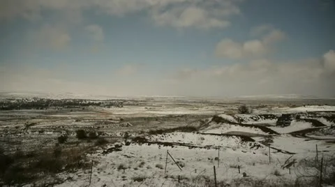 Golan hights snow 3 動画素材 10822218