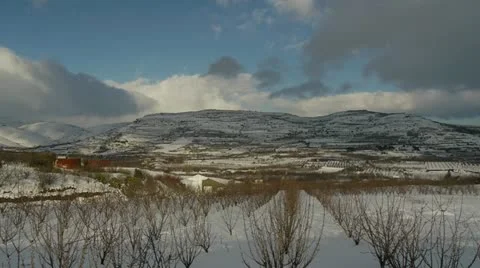 Golan hights snow 8 스톡 동영상 10812312