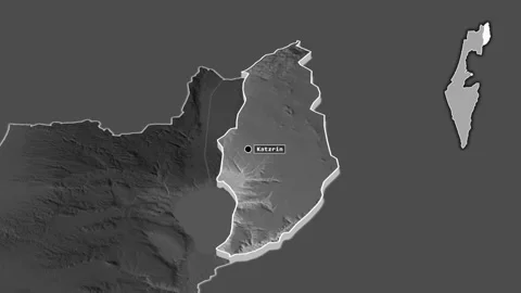 Golan, Israel, extruded. Grayscale Stock Footage 160643028