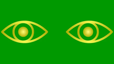 Gold 2 eye close green Stock Footage 239895752