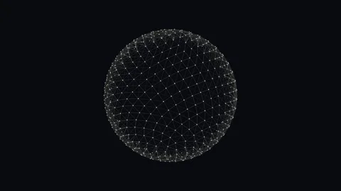 Gold 3D Digital Globe Plexus Network Tech Loop 4K 스톡 동영상 335634010
