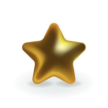 Gold 3D star icons vector illustration design. Illustrazione stock