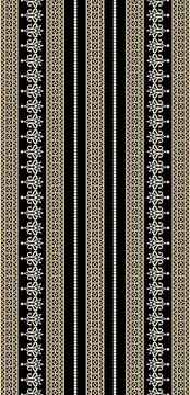 Gold 3d vertical borders seamless pattern. Surface luxury ornamental greek .. Stock Illustration
