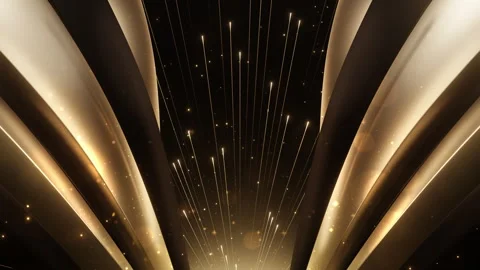 Gold Abstract Award background Stock Footage 254235251