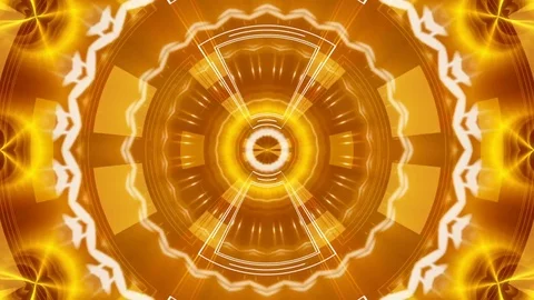 Gold abstract background and moving orange shapes, loop Stock Footage 81902440