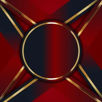 Gold abstract background banner with circle gold color creative digital lig.. Illustrazione stock