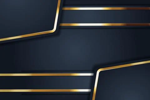 Gold abstract background banner with circle gold color creative digital lig.. Stock Illustration