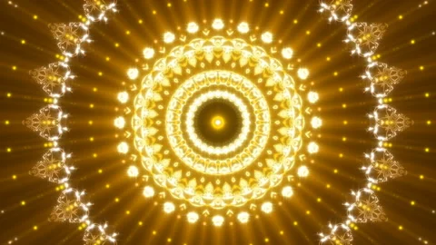 Gold abstract background, flashing light and motion shape, loop Stock Footage 89346980