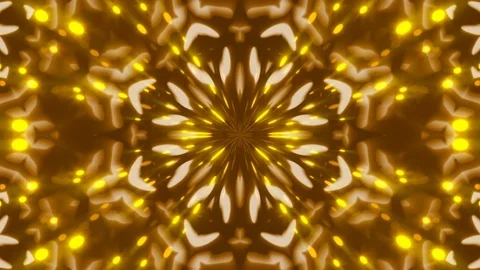 Gold abstract background, flowing shapes and flashing particles, loop Stock Footage 84757427