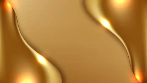 Gold abstract background with fluid waves and metallic texture for luxury b.. Stock Illustration