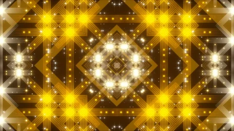 Gold abstract background, motion shapes and particles, loop Stock Footage 126535981