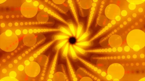 Gold abstract background, rotating particles, loop Stock Footage 134279467
