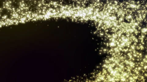 Gold abstract backgrounds digital line rotation with glitter Stock Footage 130177375