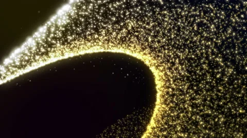 Gold abstract backgrounds digital line rotation with glitter Stock Footage 130177640