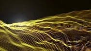 Gold Abstract Backgrounds With Glitter, Motion Graphic Technology Concept Stock Footage