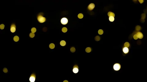 Gold abstract blurred floating bokeh background in 4K for christmas and holidays 스톡 동영상 118293080