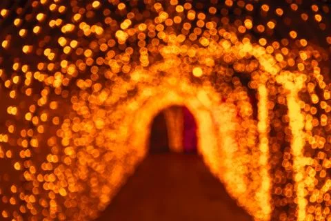 Gold abstract bokeh background Foto stock