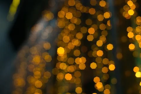 Gold abstract bokeh background Stock Photos