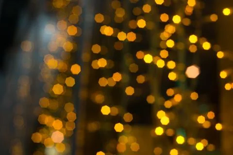 Gold abstract bokeh background Stockfoto's