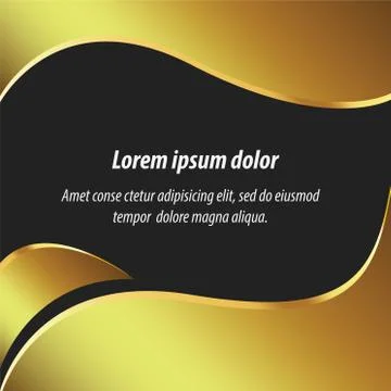 Gold  abstract layout , background and Vector design Stock-Illustration