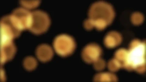 Gold Abstract Particles Bokeh Background Stock Footage 70919103