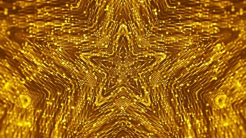 Gold Abstract Star Stock Footage 152945159