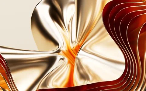 Gold abstract texture background, 3d rendering. Stock Illustration