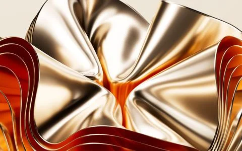 Gold abstract texture background, 3d rendering. Stock Illustration