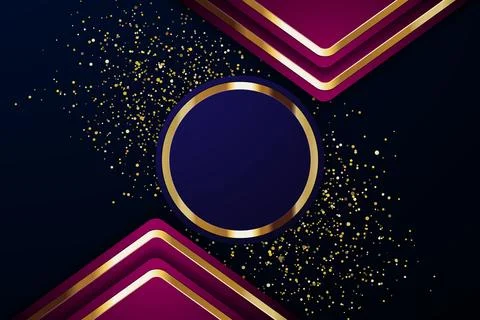 Gold Abstract vector background board for text and message design modern. v.. Stock Illustration