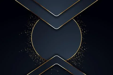 Gold Abstract vector background board for text and message design modern. v.. Stock Illustration