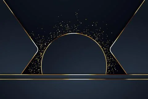 Gold Abstract vector background board for text and message design modern. v.. Stock Illustration