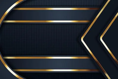 Gold Abstract vector background board for text and message design modern. v.. Illustrazione stock