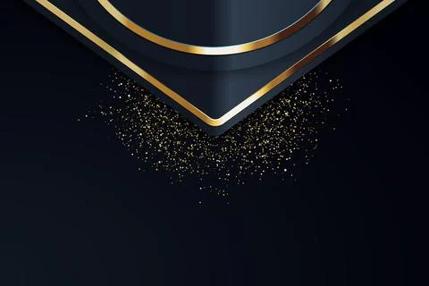 Gold Abstract vector background board for text and message design modern. v.. Stock Illustration