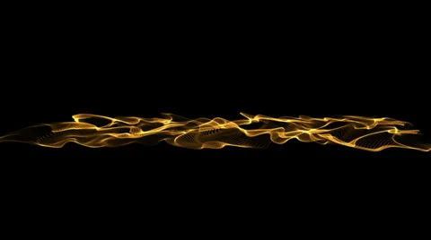 Gold abstract wave Stock Footage 30766312