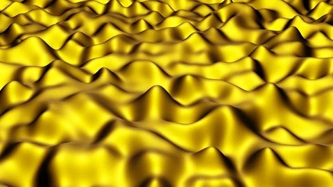 Gold Abstract Wave Motion Background Stock Footage 129584960