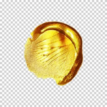 Gold acrylic paint Stock Illustration