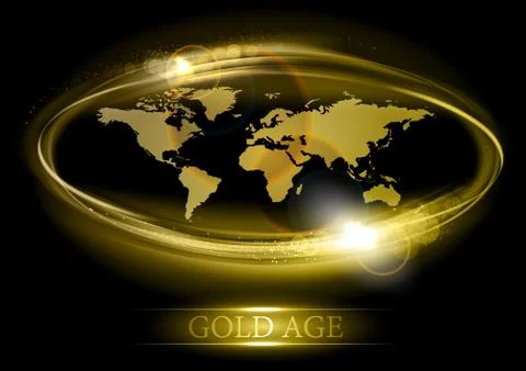 Gold age Stock Illustration