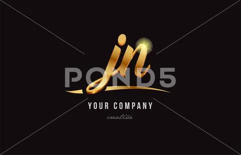 Jn corporate logo design inspiration Royalty Free Vector