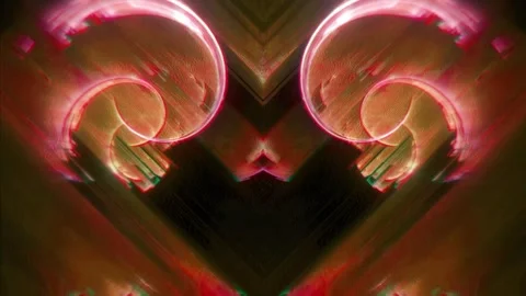 Gold Amber Symmetrical Angular Structure Stock Footage 326751116