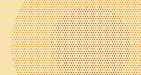 Gold and amber dot grid pattern イラスト素材