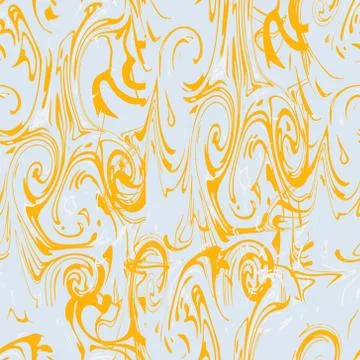Gold and blue marble effect illustration. Stock Illustration