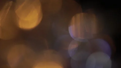 Gold and blue string light Stock Footage 309377679